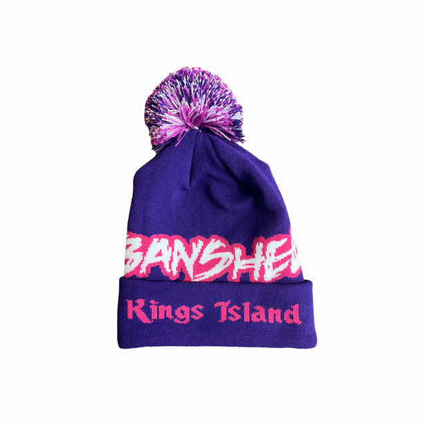 Kings Island Banshee Cuff Pom Beanie