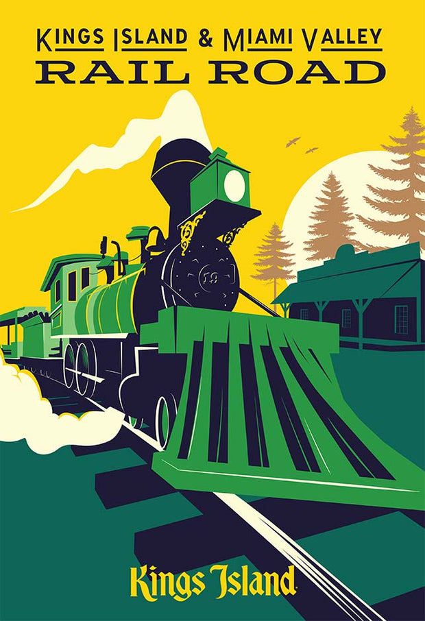 Kings Island KI & MV Railroad Poster