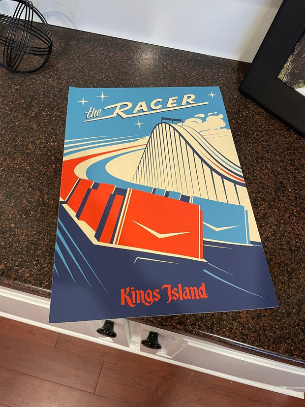 Kings Island The Racer Poster