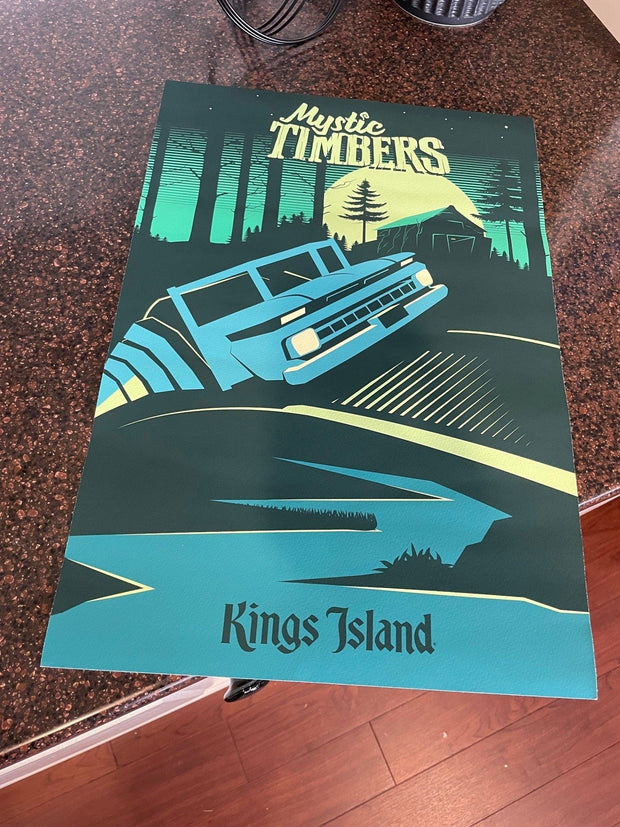 Kings Island Mystic Timbers Poster