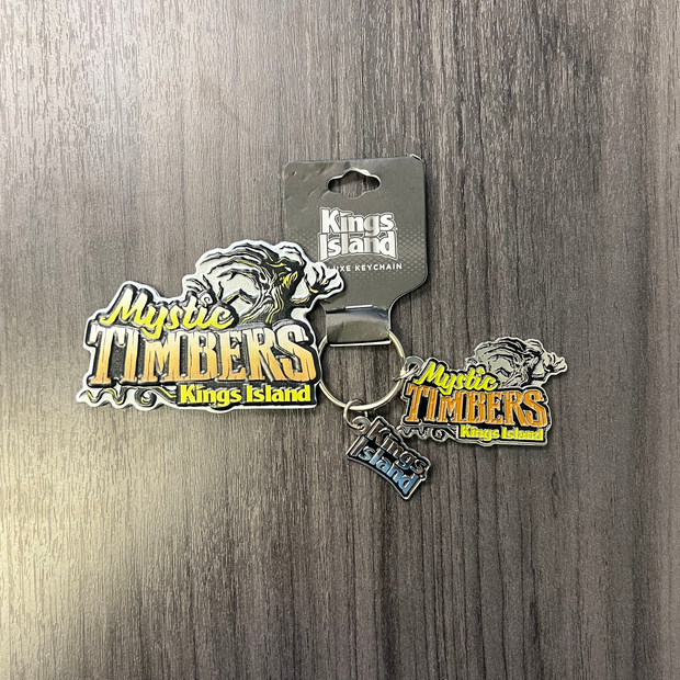 Kings Island Mystic Timbers Keychain & Magnet Bundle