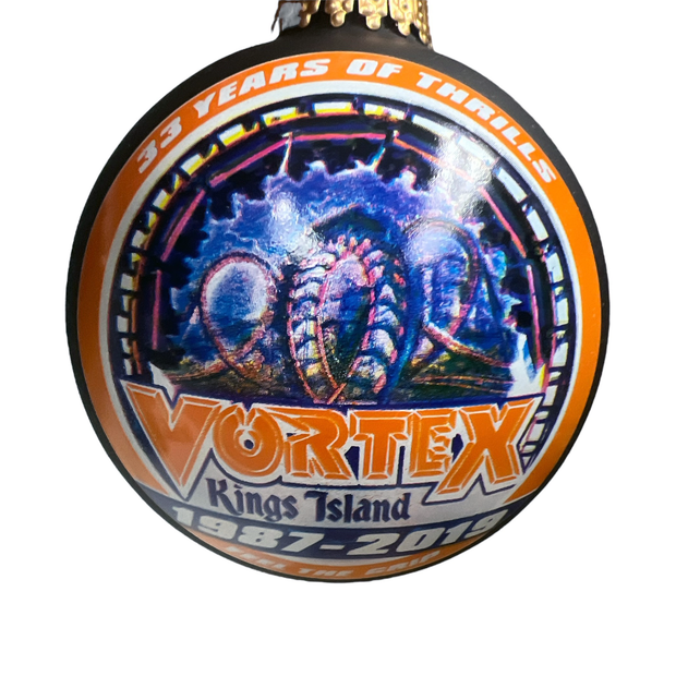 Kings Island Vortex Ball Ornament