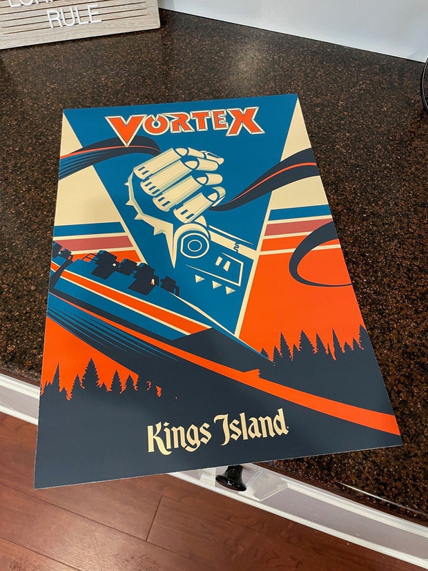 Kings Island Vortex Poster