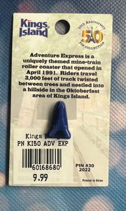 Kings Island 50th Anniversary Pin # 30 - Adventure Express