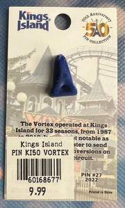 Kings Island 50th Anniversary Pin # 27 – Vortex