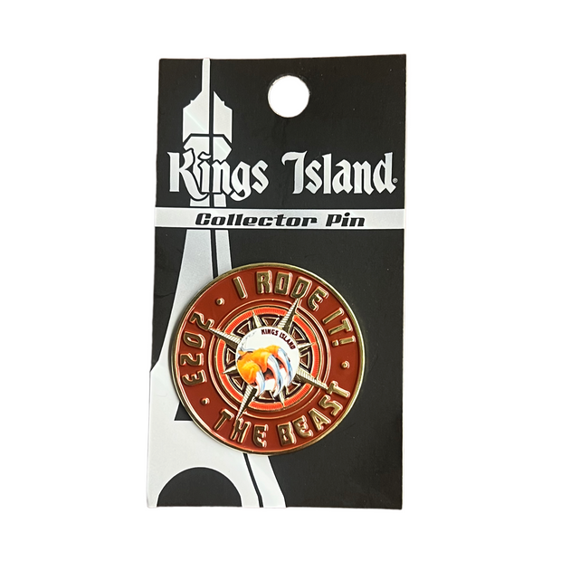 Kings Island 2023 The Beast I Rode It Collector Pin