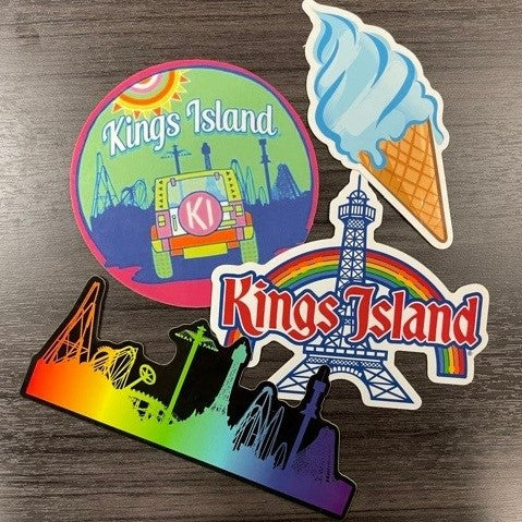 Kings Island 4-Pc Brights Sticker Pack